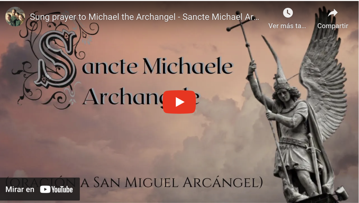Oración cantada a San Miguel Arcángel