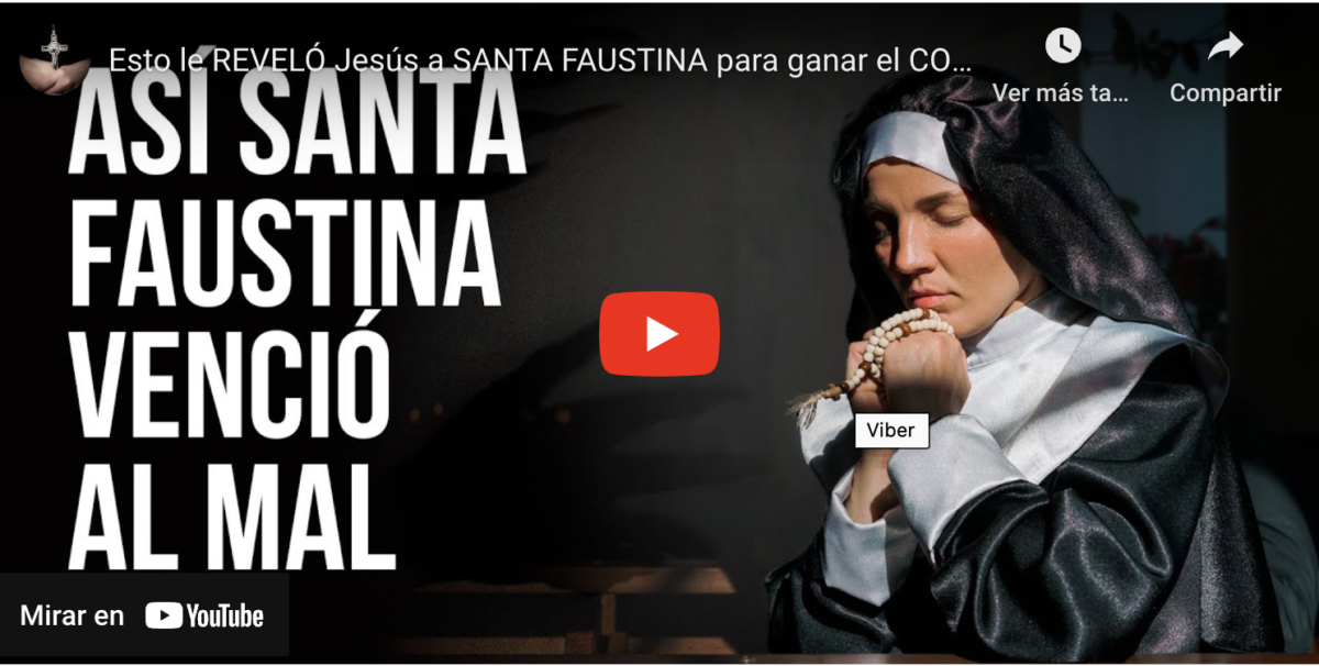Esto le REVELÓ Jesús a SANTA FAUSTINA para ganar el COMBATE ESPIRITUAL