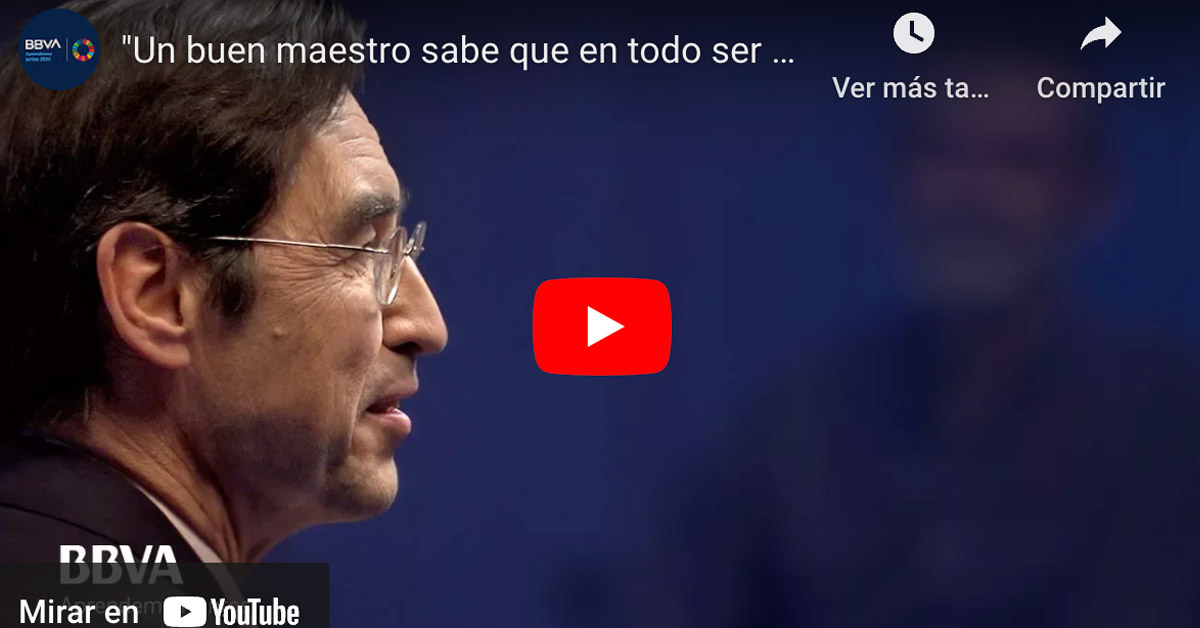 Un buen maestro sabe que en todo ser humano hay grandeza