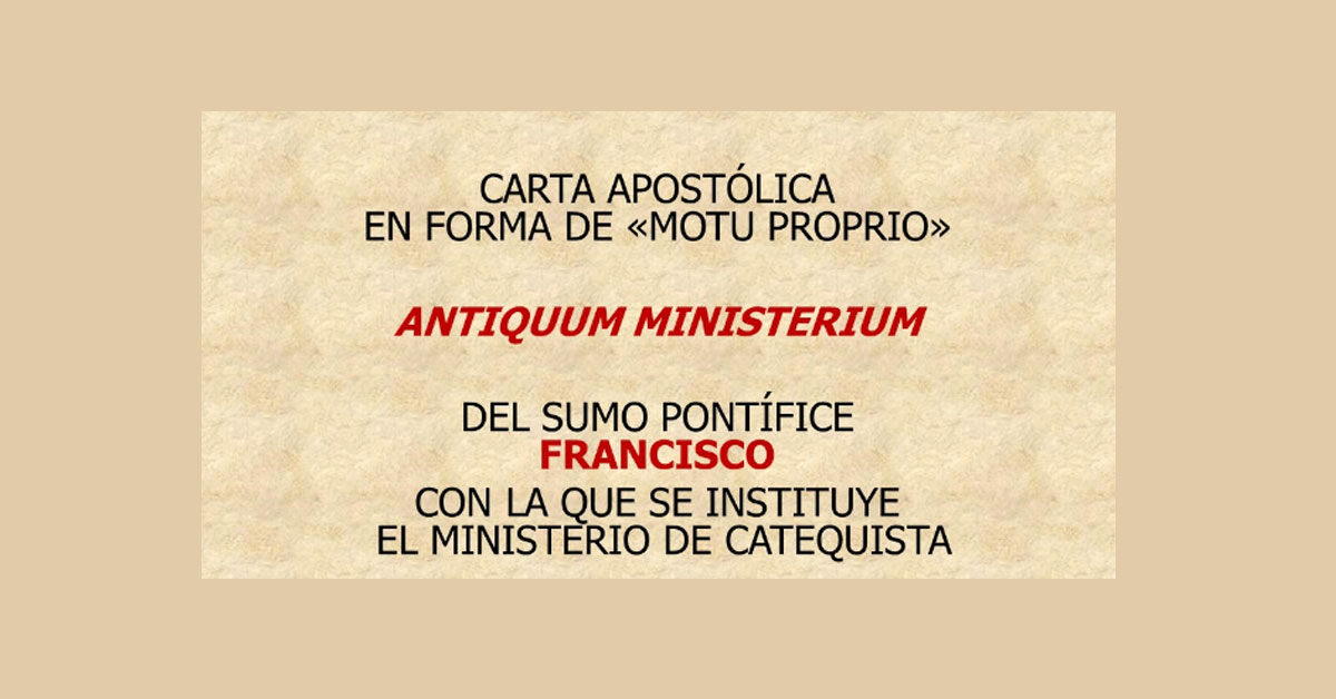 Curso El ministerio de catequista