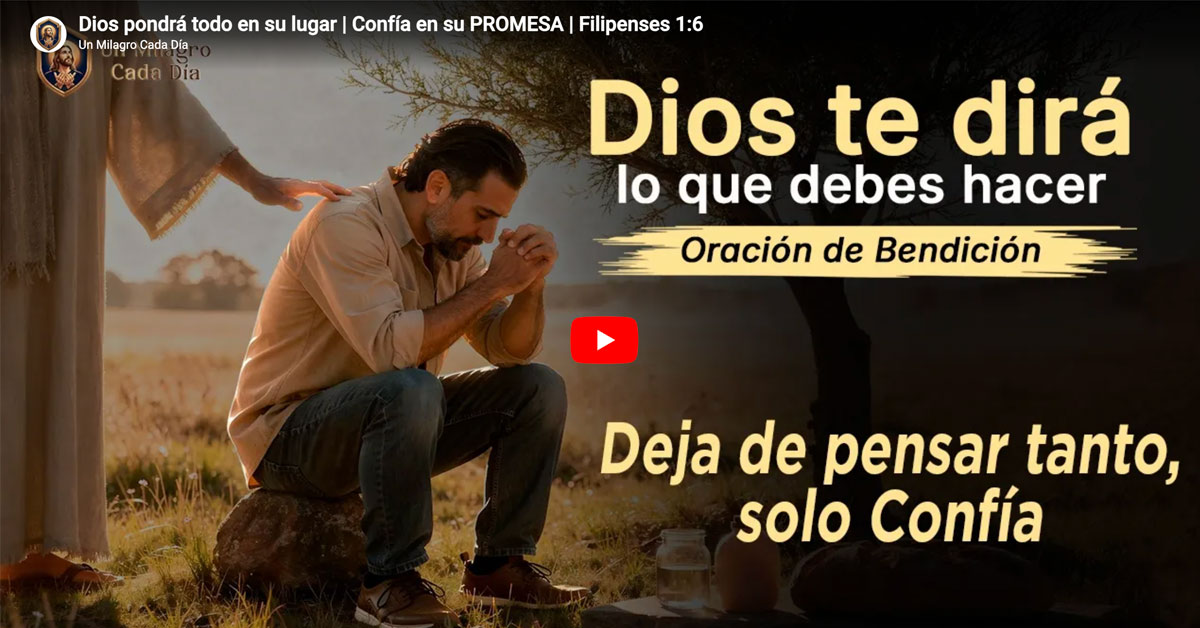 Dios pondrá todo en su lugar | Confía en su PROMESA